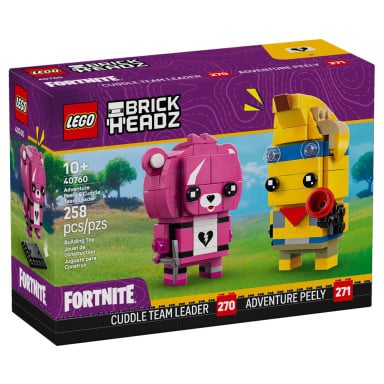 LEGO 40760 BrickHeadz Przygodowy Skórek z Tropików i Dowódczyni Drużyny Przytulanek – zdjęcie