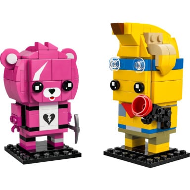 LEGO 40760 BrickHeadz Przygodowy Skórek z Tropików i Dowódczyni Drużyny Przytulanek – zdjęcie
