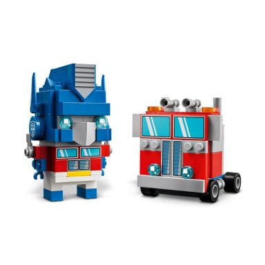 LEGO 40803 BrickHeadz Robot i pojazd Optimus Prime – zdjęcie