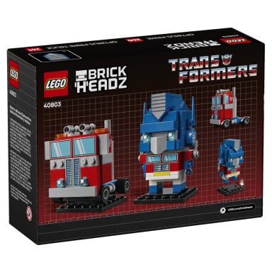 LEGO 40803 BrickHeadz Robot i pojazd Optimus Prime – zdjęcie