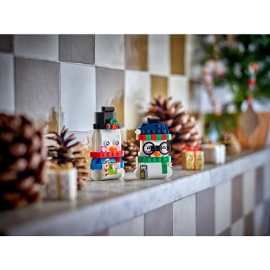 LEGO 40812 Ozdoby z bałwankami – zdjęcie