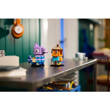 LEGO 40881 BrickHeadz Lama Zaopatrzeniowa i Palucha Rybnego — figurki – zdjęcie