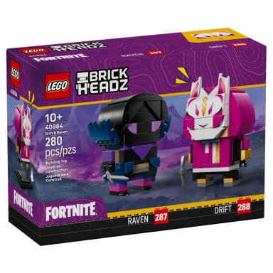 LEGO 40884 BrickHeadz Drift i Raven — figurki – zdjęcie