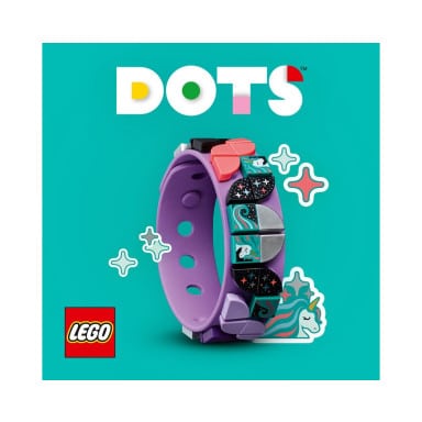 LEGO 41902 DOTS Bransoletka z błyszczącym jednorożcem – zdjęcie