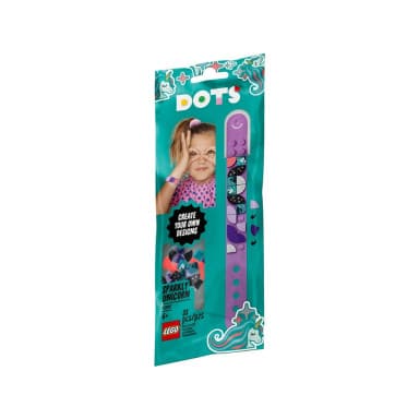 LEGO 41902 DOTS Bransoletka z błyszczącym jednorożcem – zdjęcie