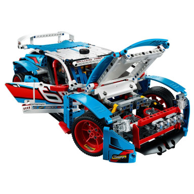 LEGO 42077 Technic Niebieska wyścigówka – zdjęcie