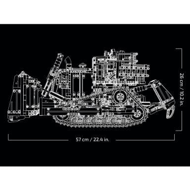 LEGO 42131 Technic Sterowany przez aplikację buldożer Cat D11 – zdjęcie
