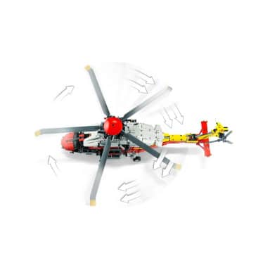 LEGO 42145 Technic Helikopter ratunkowy Airbus H175 – zdjęcie