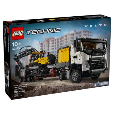 LEGO 42175 Technic Ciężarówka Volvo FMX i koparka EC230 Electric – zdjęcie