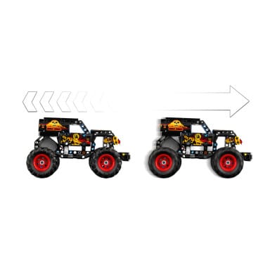LEGO 42219 Technic Monster Jam Grave Digger Ogień i lód – zdjęcie