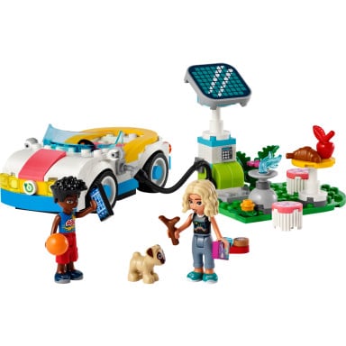 LEGO 42609 Friends Samochód elektryczny i stacja ładująca – zdjęcie