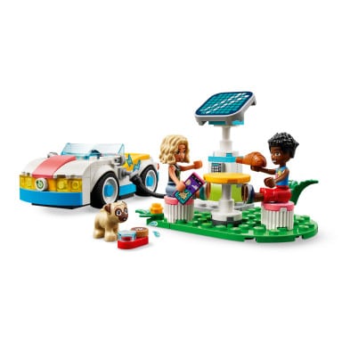 LEGO 42609 Friends Samochód elektryczny i stacja ładująca – zdjęcie