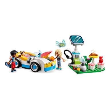 LEGO 42609 Friends Samochód elektryczny i stacja ładująca – zdjęcie
