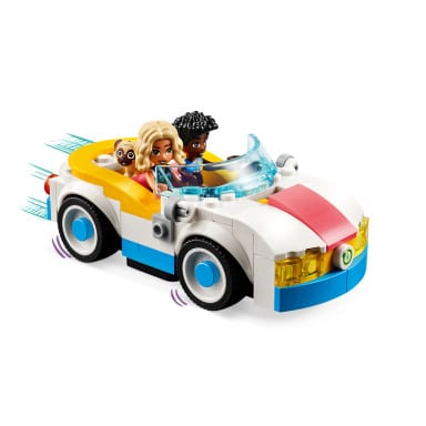LEGO 42609 Friends Samochód elektryczny i stacja ładująca – zdjęcie