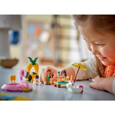 LEGO 42658 Friends Impreza na basenie z jednorożcem i flamingiem – zdjęcie