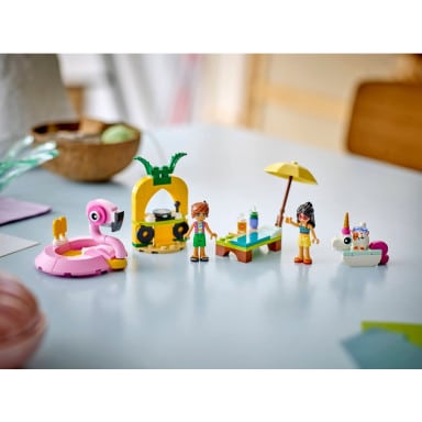 LEGO 42658 Friends Impreza na basenie z jednorożcem i flamingiem – zdjęcie