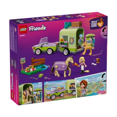 LEGO 42695 Friends Przyczepa z koniem i źrebaczkiem – zdjęcie