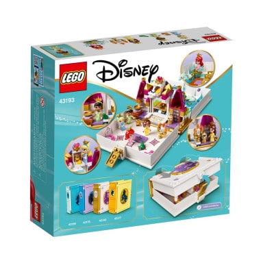 LEGO 43193 Disney Książka z przygodami Arielki, Belli, Kopciuszka i Tiany – zdjęcie