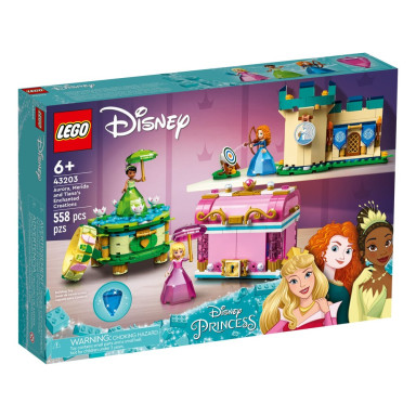 LEGO 43203 Disney Zaklęte twory Aurory, Meridy i Tiany – zdjęcie