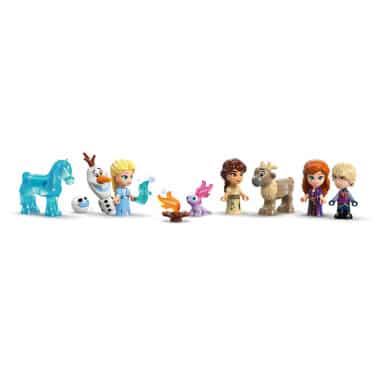 LEGO 43278 Disney Miniaturowy zamek w Arendelle i lodowy pałac Elzy – zdjęcie
