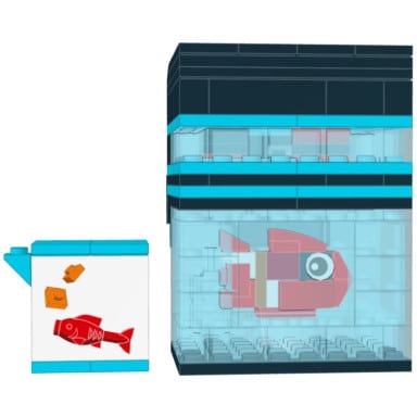 LEGO 5009823 Filtr do akwarium i pokarm dla ryb – zdjęcie