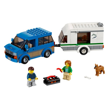 LEGO 60117 City Van z przyczepą kampingową – zdjęcie