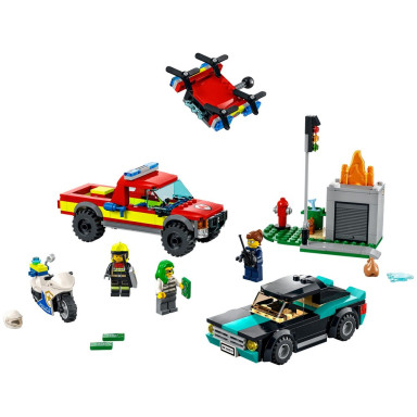 LEGO 60319 City Akcja strażacka i policyjny pościg – zdjęcie