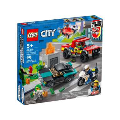LEGO 60319 City Akcja strażacka i policyjny pościg – zdjęcie