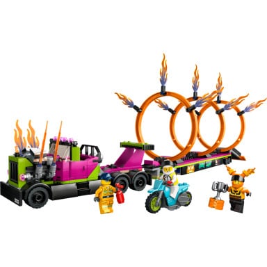 LEGO 60357 City Wyzwanie kaskaderskie — ciężarówka i ogniste obręcze – zdjęcie
