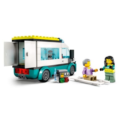 LEGO 60371 City Parking dla pojazdów uprzywilejowanych – zdjęcie