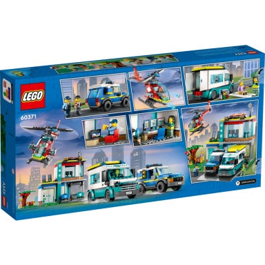 LEGO 60371 City Parking dla pojazdów uprzywilejowanych – zdjęcie