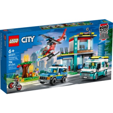 LEGO 60371 City Parking dla pojazdów uprzywilejowanych – zdjęcie
