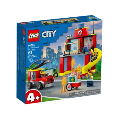 LEGO 60375 City Remiza strażacka i wóz strażacki – zdjęcie