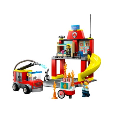 LEGO 60375 City Remiza strażacka i wóz strażacki – zdjęcie