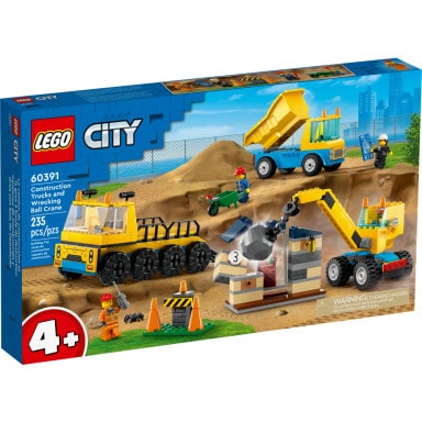 LEGO 60391 City Ciężarówki i dźwig z kulą wyburzeniową – zdjęcie