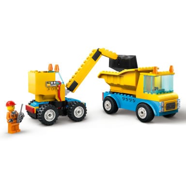 LEGO 60391 City Ciężarówki i dźwig z kulą wyburzeniową – zdjęcie