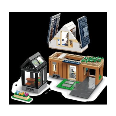 LEGO 60398 City Domek rodzinny i samochód elektryczny – zdjęcie