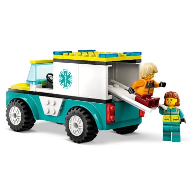 LEGO 60403 City Karetka i snowboardzista – zdjęcie