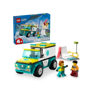LEGO 60403 City Karetka i snowboardzista – zdjęcie