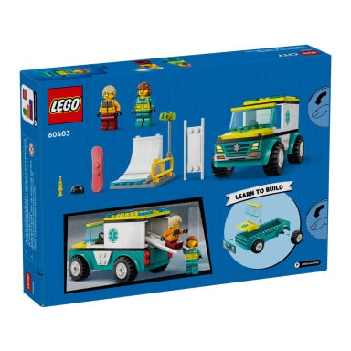 LEGO 60403 City Karetka i snowboardzista – zdjęcie
