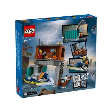 LEGO 60417 City Policyjna motorówka i kryjówka złodziejaszków – zdjęcie