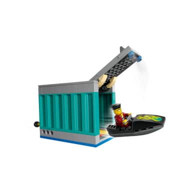 LEGO 60417 City Policyjna motorówka i kryjówka złodziejaszków – zdjęcie