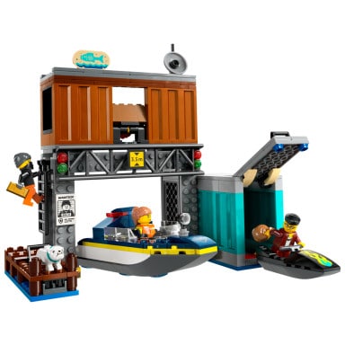 LEGO 60417 City Policyjna motorówka i kryjówka złodziejaszków – zdjęcie