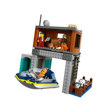 LEGO 60417 City Policyjna motorówka i kryjówka złodziejaszków – zdjęcie