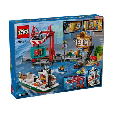 LEGO 60422 City Nadmorski port ze statkiem towarowym – zdjęcie