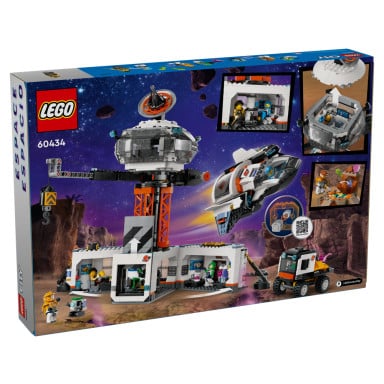 LEGO 60434 City Stacja kosmiczna i stanowisko startowe rakiety – zdjęcie