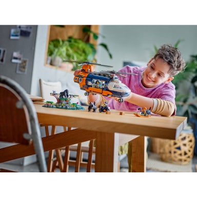 LEGO 60437 City Helikopter badaczy dżungli w bazie – zdjęcie