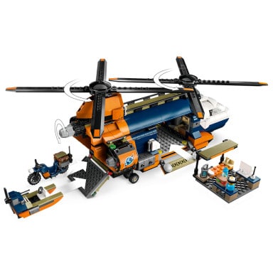 LEGO 60437 City Helikopter badaczy dżungli w bazie – zdjęcie