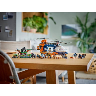 LEGO 60437 City Helikopter badaczy dżungli w bazie – zdjęcie