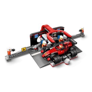 LEGO 60443 City F1 Pit stop i mechanicy z bolidem Ferrari – zdjęcie